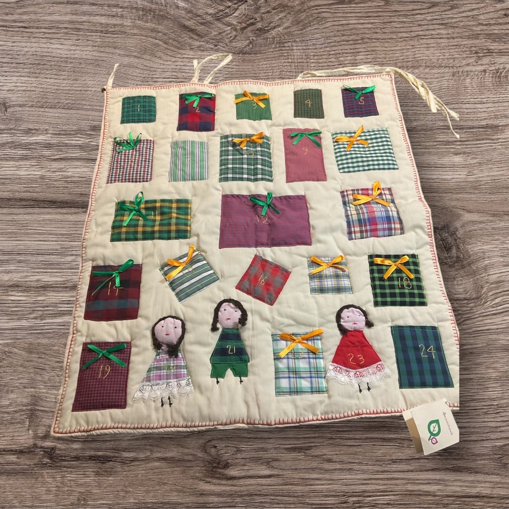 A.P.E. Patchwork Advent Calendar. Made in Egypt. 30 x 26